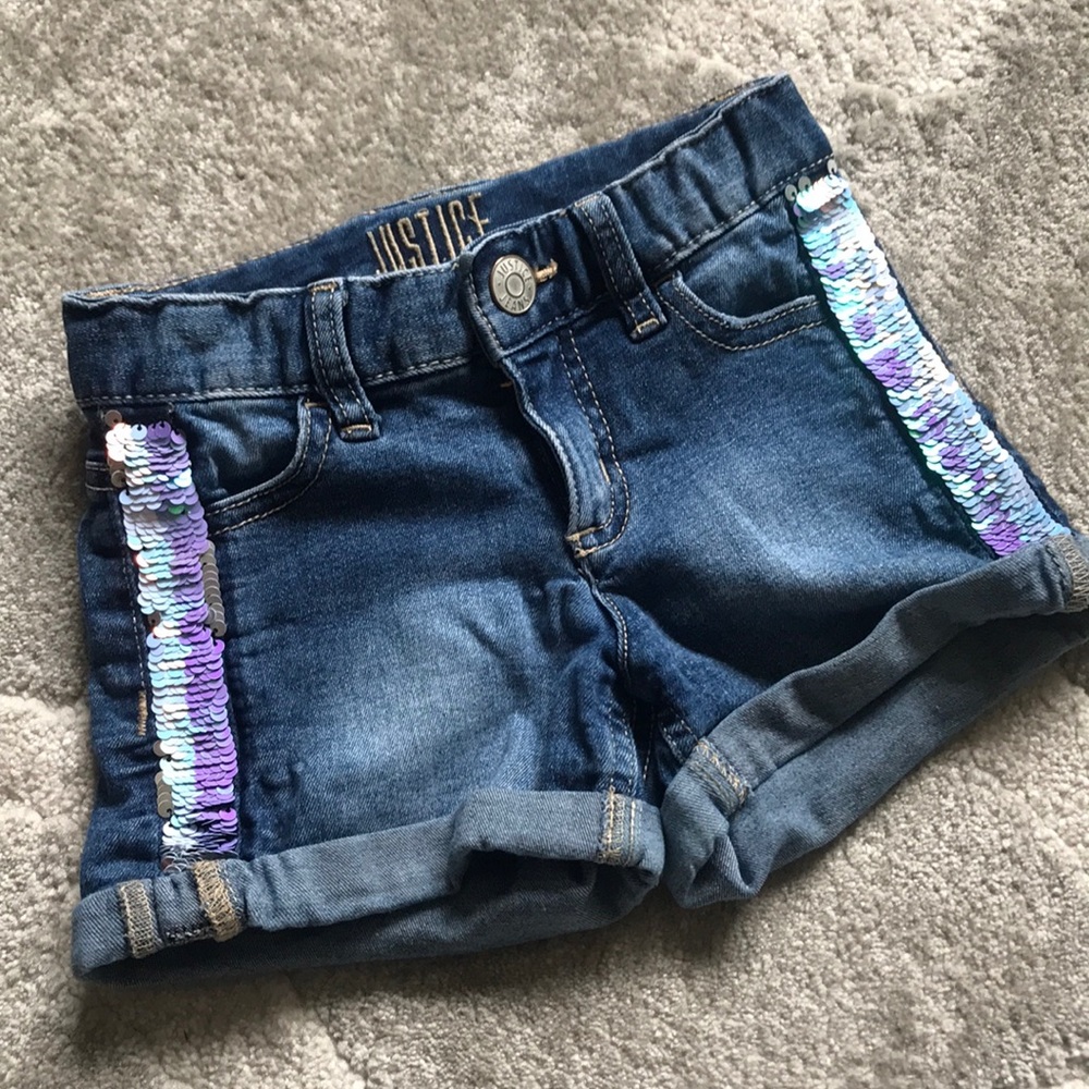 Justice Little girls Sequin Shorts